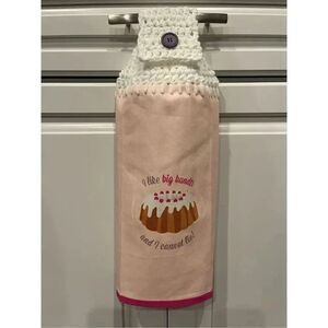Crochet Top Kitchen Towel- I Like Big Bundts and I Cannot Lie!